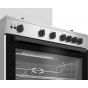 Beko Gas Cooker, 90 CM, 5 Burners, Silver - BGGR 11125 GX