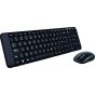Logitech MK220 Wireless Desktop Keyboard with Mouse Combo (Black)