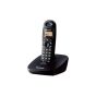 Panasonic Digital Cordless Phone with Handset, Black - KX-TG3611BX
