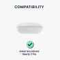 kwmobile Silicone Case Compatible with Anker Soundcore Liberty 3 Pro - Case Protective Cover for Headphones - Black