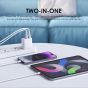 Oraimo PowerGaN Wall Charger, 25 Watt, 2 USB Ports, White - OCW-E100D