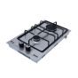 Purity Gas Built-in Hob, 90cm, 2 Burners, Silver - HPT302S