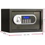 Safety Tech Digital Safe Box, Black - GN20SDA