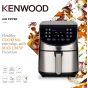 Kenwood Air Fryer, 1800 Watt, 7 Liters, Silver - HFM80.000SS