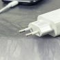 شاحن سيا، 30 وات، 1 منفذ USB-A، و1 منفذ USB-C، ابيض - SI-CH002W