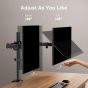 ErGear Dual Arm Holder for 13 to 32 Inch Monitors, Black - EGCM1