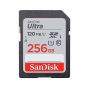 بطاقة ذاكرة SDXC سانديسك الترا كلاس 10، سعة 256 جيجا، اسود - SDSDUN4-256G-GN6IN