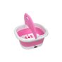 Electric Foot Massager, White and Pink - SQ-806