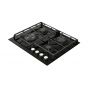 Kitchen Line Gas Built-in Hob 60 CM, 4 Burners, Black - ZP-PRE4014