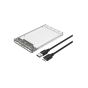 Usecl External Hard Drive Enclosure for HDD, SSD, 2.5 Inch - Transparent