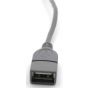 Keendex USB 2.0 Male to Female USB Extension Cable, 1.5 Meters, Gray - KX 3021