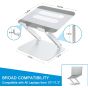 Adjustable Laptops Stand - Silver