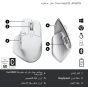 ماوس لاسلكي لوجيتك MX ماستر 3S، رمادي - 910-006560