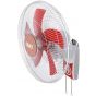 ATA Rawan Wall Fan, 16 Inch, White and Red- B1605