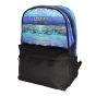 Gharibo Bags School Backpack for Kids, Florid Pattern - Blue and Black