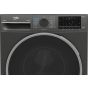 Beko Front Load Inverter Washing Machine with Dryer, 8KG, Manhattan Grey - BWD08520MCI