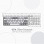 Redragon Fizz Wired Gaming Keyboard, White and Grey - K617