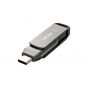 Lexar JumpDrive D400 Flash Drive, USB-C, 64GB, Silver - LJDD400064G-BNQNG