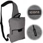 Iconz Bali Sling Crossbody Bag For Unisex, Grey - 1024