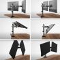 ADAKAT Dual Monitor Stand, 17-32 Inch - Black