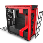 كيسة كمبيوتر ان زد اكس تي ATX ميد تاور، اسود واحمر - H710