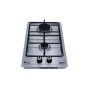 Purity Gas Built-in Hob, 90cm, 2 Burners, Silver - HPT302S