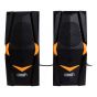 مكبر صوت كراش USB، 2 قطعة، اسود - x4