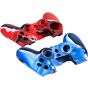 Jamswall Silicone Cover For PlayStation 4 Controller With Analog Caps - Red and Blue