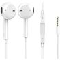 In Ear Wired Earphone with Mic, White - G-H6YN