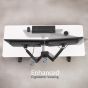 Vivo Dual Arm Holder for 17 to 27 Inch Monitors, Black - V102O