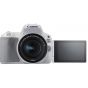 كاميرا كانون EOS 200D بعدسة DSLR، دقة 24.2 ميجا بكسل، 18-55 مم - ابيض