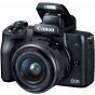 Canon EOS M50 Camera, 24.1MP, 15-45mm - Black
