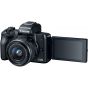 Canon EOS M50 Camera, 24.1MP, 15-45mm - Black