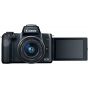 Canon EOS M50 Camera, 24.1MP, 15-45mm - Black