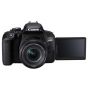 كاميرا كانون EOS 800D ،بدقة 24.2 ميجا بكسل، عدسة 18-55 مللي - اسود