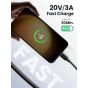 كابل USB-C يوجرين، 1 متر - اسود