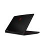 MSI Thin GF63 12UC Laptop, Intel Core i7-12650H, 512GB SSD, 16GB RAM, 15.6 Inch FHD Display, NVIDIA GeForce RTX 3050 4GB GDDR6, Dos- Black, with MSI Wired Mouse, Black- M88