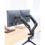 NB Dual Monitor Stand, 17-30 Inch, Black - F160