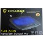 Gigamax Laptop Cooler Pad with Led Screen, Black - S18 Plus