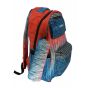 Gharibo Bags School Backpack With Pencil Case For Boys, Stripes Pattern - Blue and Orange