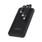 Earldom Wired Power Bank, 10000 mAh, 3 USB Ports, Black - ET-PB41