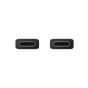 شاحن سامسونج، 45 وات، USB فئة C، اسود - EP-TA845XBEGWW مع كابل USB فئة C  الى USB فئة C، طول 1.8 متر - EP-DX310JBEGWW