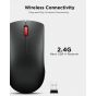 Lenovo LOQ Essential 15IAX9E - 83LK003TPS Gaming Laptop, Intel Core i7-12650HX, 512GB SSD, 16GB RAM, 15.6 FHD, IPS, NVIDIA GeForce RTX 4050 6GB, FREEDOS - Luna Grey with Lenovo WL150 Wireless Mouse, Black