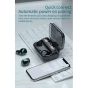 Wireless In Ear Earbuds with Built-in Microphone, Black - M10