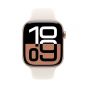 Apple Watch Series 10 46mm, Rose Gold Case With Starlight Strap