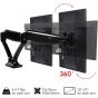 Loctek Dual Arm Holder for 10 to 27 Inch Monitors, Black - LYSB00ST052XS-CMPTRACCS