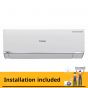 Haier Spilt Air Conditioner, 1.5 HP, Cooling and Heating, Inverter Motor, White - HSU-12KHRIA