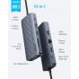 موزع USB-C أنكر، 10 منافذ، 85 وات، رمادي غامق - A83C2