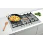 Gorenje Gas Built-in Hob, 900mm, 5 Burners, Silver - GW9C51X