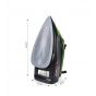 Sokany Ceramic Steam Iron, 2400 Watt, Balck and Green - SK-11015